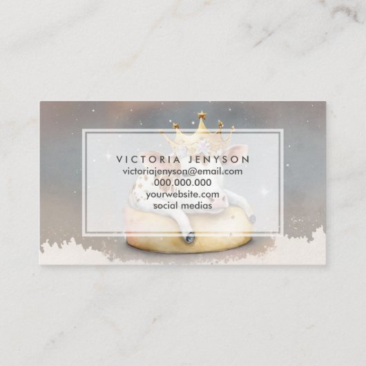 Royal Cow Dreaming on Cheese Throne                名刺 (裏面)