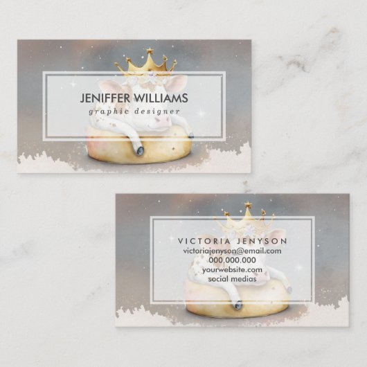 Royal Cow Dreaming on Cheese Throne                名刺 (正面/裏面)