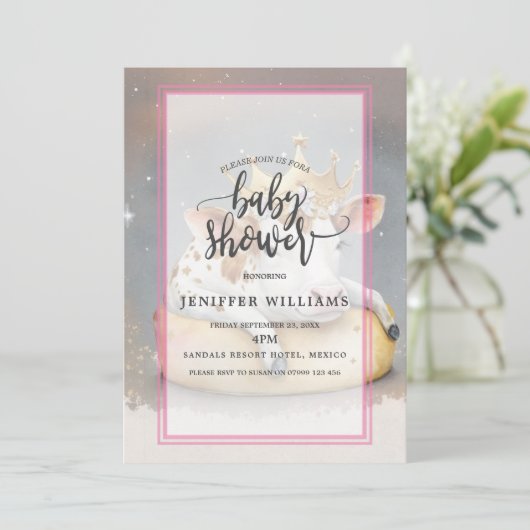 Royal Cow Dreaming on Cheese Throne                招待状 (スタンド正面)