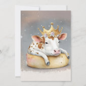 Royal Cow Dreaming on Cheese Throne                招待状 (裏面)