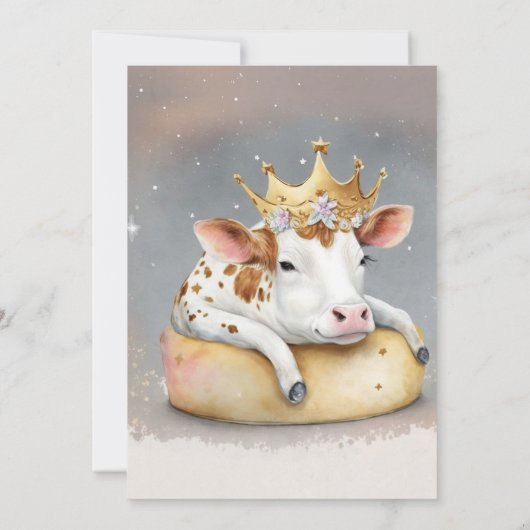 Royal Cow Dreaming on Cheese Throne                招待状 (裏面)