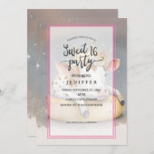 Royal Cow Dreaming on Cheese Throne 招待状 (正面/裏面)