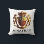 Royal Crest Gold – Majestic Prestige with Identity クッション<br><div class="desc">Royal Crest Gold evokes the grandeur of classic heraldry paired with the richness of gold, creating an identity that feels regal, ceremonial, and unmistakably elevated. The concept suggests lineage, honor, and authority — the kind of emblem that represents legacy and distinction. Gold adds warmth and brilliance, turning the crest into...</div>