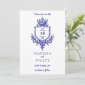 Royal Crest w/ Crown Medieval or Fantasy セーブザデート (スタンド正面)