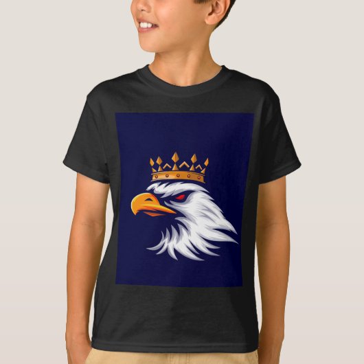 Royal Crown Eagle Boys Graphic T-Shirt Tシャツ (正面)