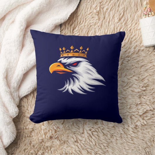 Royal Crown Eagle Decorative Pillow クッション (ブランケット)
