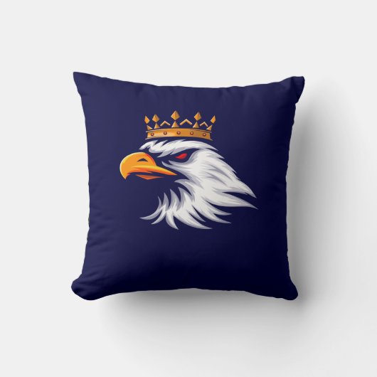 Royal Crown Eagle Decorative Pillow クッション (正面)