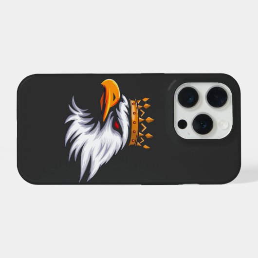 Royal Crown Eagle iPhone 15 Case iPhoneケース (裏面横)