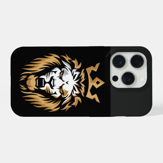 Royal Crown Lion iPhone 15 Pro Max Case iPhoneケース (裏面横)