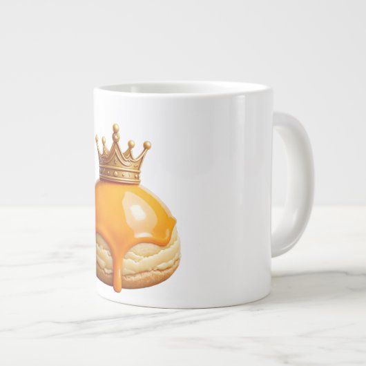Royal Crown Pastry Mug | Cute Baking Gift ジャンボコーヒーマグカップ (正面右)