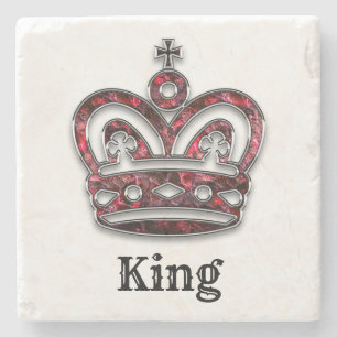 royal Crown Personalized王の ストーンコースター