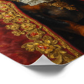 Royal Dachshund Portrait ポスター (角)