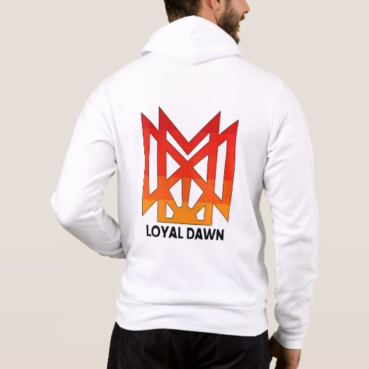 Royal Dawn Logoフード付きスウェットシャツ(WHT) パーカ (裏面)