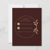 Royal Deep Burgundy Personalized RSVP Card (正面)