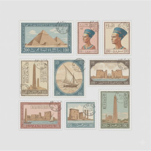 Royal Egypt Stamp Collection シール (正面)