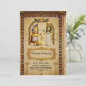 Royal Egyptian Wedding Invitation – Elegant Pharao 招待状 (スタンド正面)