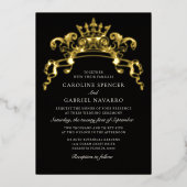 Royal Fairy Tale Medieval Wedding 箔招待状 (正面)