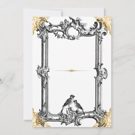 Royal Fantasy Medieval Wedding  招待状 (裏面)