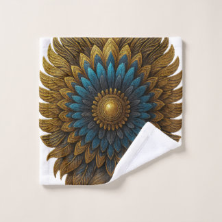 Royal Feather | Black & Gold Egyptian Bath Towel ウォッシュタオル