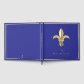 Royal Fleur di Lis foil Scrapbook Photo Album ゲストブック (全面)