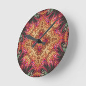 Royal Fractal | Round Wall Clock ラウンド壁時計 (傾斜)