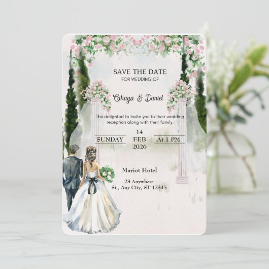 Royal Garden Save The Date 招待状 (スタンド正面)