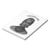 Royal Gaze Indian Queen Minimalist Bold Lin ノートパッド (回転)