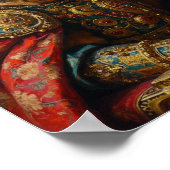 Royal German Shepherd Portrait ポスター (角)