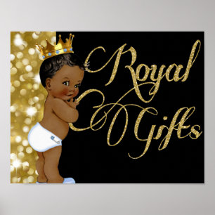 Royal Gifts アフリカの王子 ゴールドラメギフト ポスター