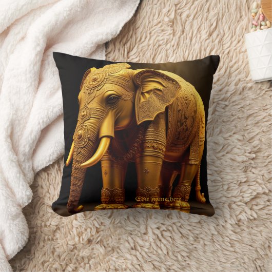 Royal Gilded Elephant クッション (ブランケット)