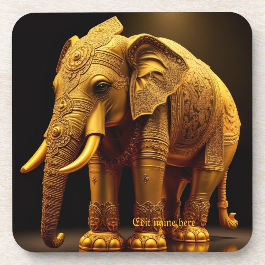 Royal Gilded Elephant コースター (正面)