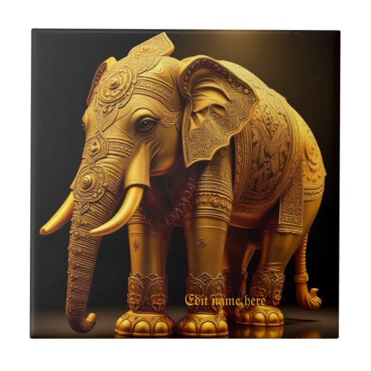 Royal Gilded Elephant タイル (正面)