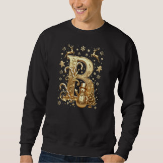 Royal Gold B Luxury Snowman Basic Sweatshirt スウェットシャツ