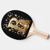 Royal Gold B Luxury Snowman Ping Pong Paddle 卓球ラケット (横)