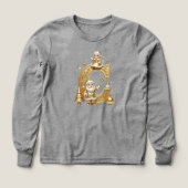 Royal Gold C Kids Tri-Blend Long Sleeve Tee (デザイン正面)