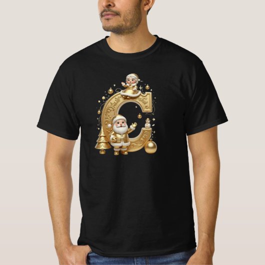 Royal Gold C Santa Men's Everyday Tee Tシャツ (正面)