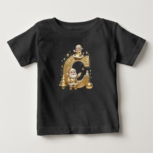 Royal Gold C Santa Toddler Jersey Tee ベビーTシャツ (正面)