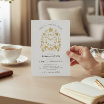 Royal Gold Flourish Clock 退職パーティーのお知らせ