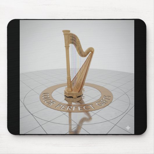 Royal Gold Harp Mousepad マウスパッド (正面)
