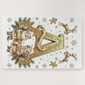 Royal Gold Letter A Luxury 1014 Piece Jigsaw ジグソーパズル (横)