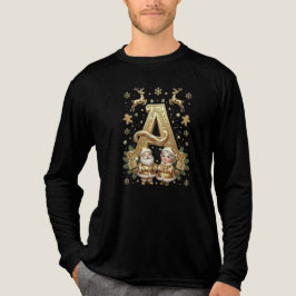 Royal Gold Letter A Luxury Tri-blend トライブレンドTシャツ