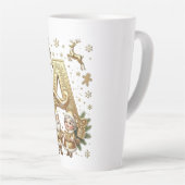 Royal Gold Letter A Luxury Unisex Latte Mug カフェラテマグ (右アングル)