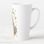 Royal Gold Letter A Luxury Unisex Latte Mug カフェラテマグ (右)