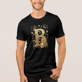 Royal Gold Letter B Luxury Snowman Triblend Shirt トライブレンドＴシャツ