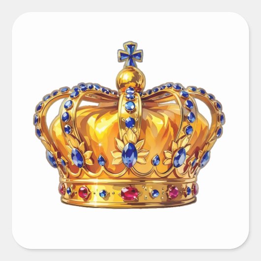 Royal golden crown スクエアシール (正面)