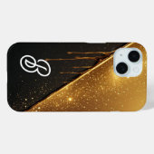 💎 Royal Golden Drip Sparkling Liquid Metal  Case-Mate iPhoneケース (裏面 (横))