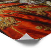 Royal Goldendoodle Portrait ポスター (角)