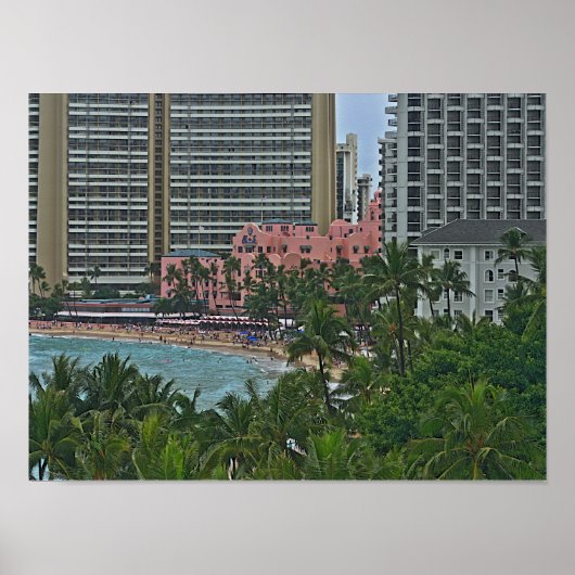 Royal Hawaiian Hotel, Honolulu, Hawai'i ポスター (正面)