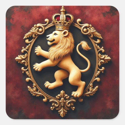 Royal Heraldic Tapestry Pattern スクエアシール (正面)