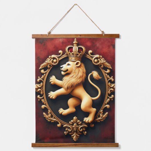 Royal Heraldic Tapestry Pattern 吊り下げ型タペストリー (正面)